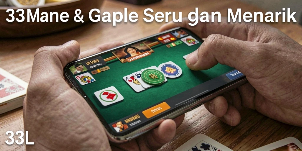 Tampilan gameplay seru dalam 33L saat bermain Gaple.