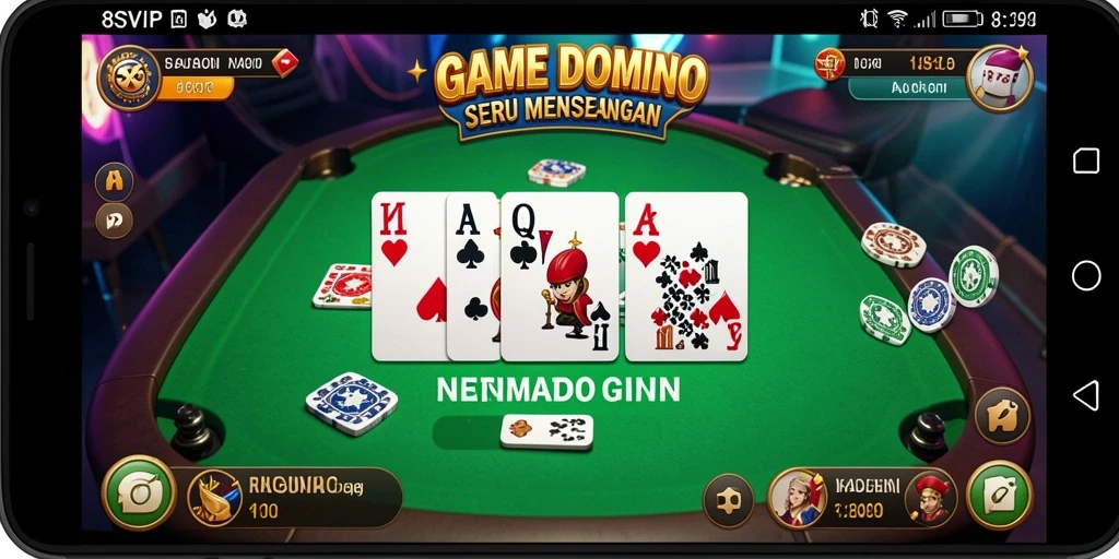 Tampilan gameplay seru dalam permainan Domino 8SVIP.