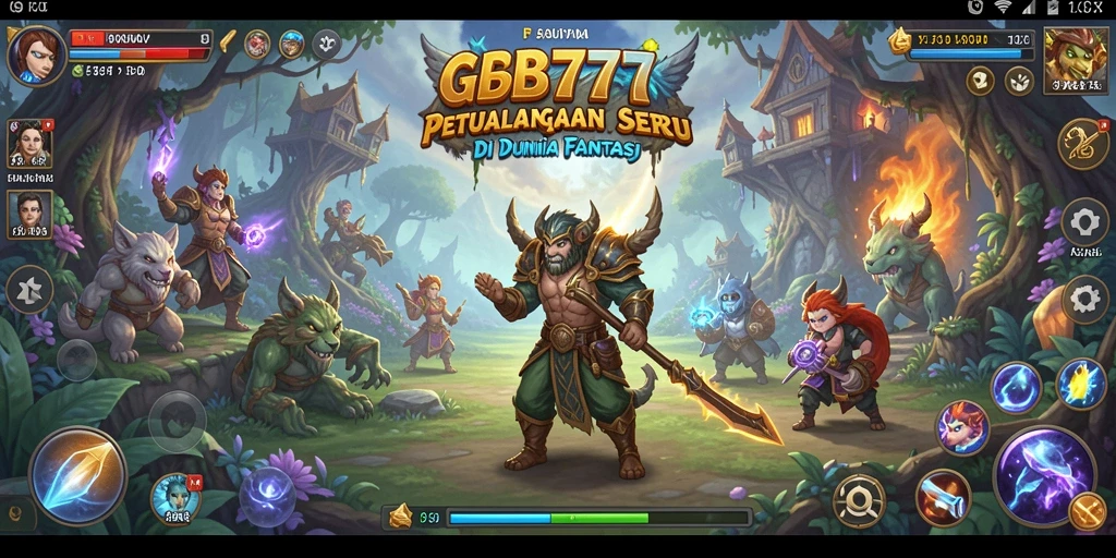 Tampilan gameplay GB777 dengan karakter yang beraksi di dunia petualangan.