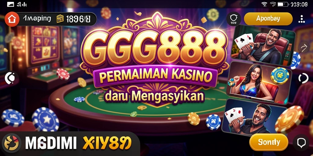 Screenshot GGG888 menampilkan gameplay Kasino yang menarik dan mengasyikkan.