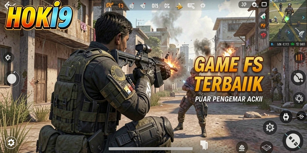 Screenshot gameplay HOKI9 menampilkan aksi tembak-tembakan yang seru dan grafis canggih.