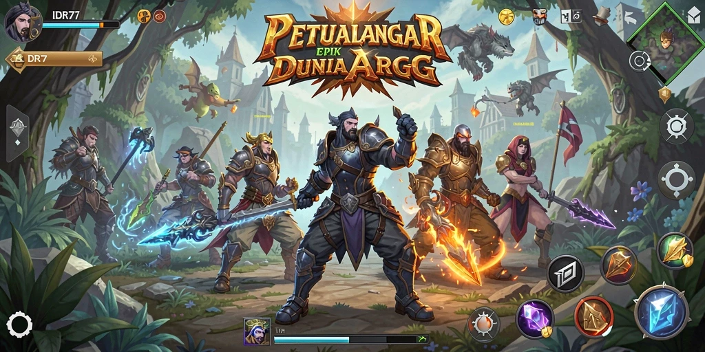 Tampilan gameplay epik IDR77 dalam dunia ARPG yang mendebarkan.