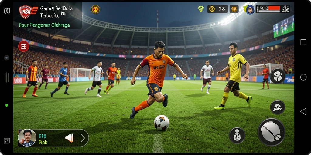 Gameplay menarik dalam permainan sepak bola IN88.
