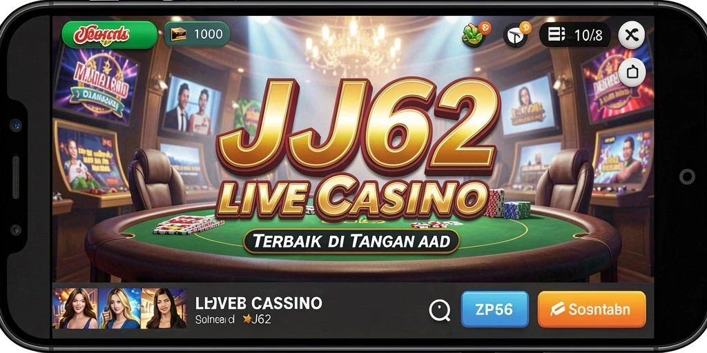 Menampilkan gameplay Live Casino yang mendebarkan dan interaktif.