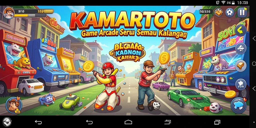 Tampilan screenshot gameplay seru dari KAMARTOTO yang penuh aksi Arcade.