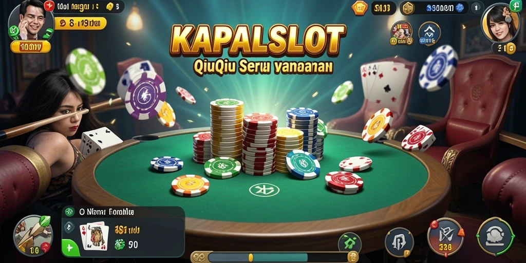Screenshot gameplay KAPALSLOT menampilkan aksi seru permainan QiuQiu.