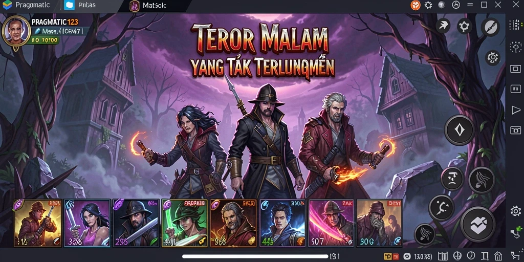 Screenshot menampilkan aksi mendebarkan di dunia Horror PRAGMATIC123.