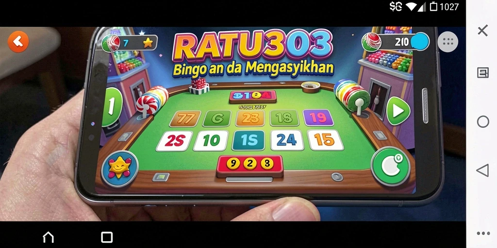Screenshot gameplay utama RATU303 yang menampilkan suasana Bingo seru.