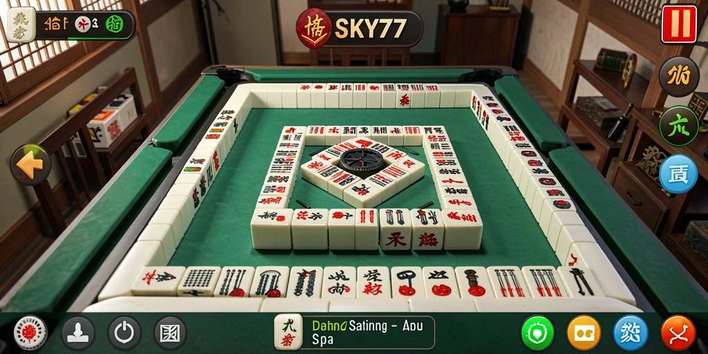 Screenshot permainan Mahjong dengan berbagai tantangan seru.