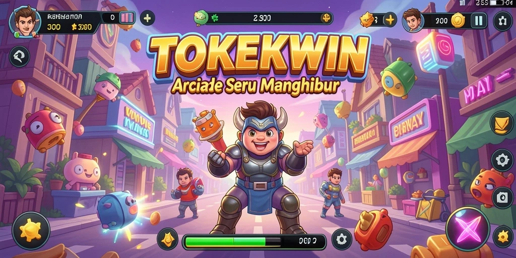 Screenshot gameplay TOKEKWIN yang menunjukkan keseruan dan tantangan.