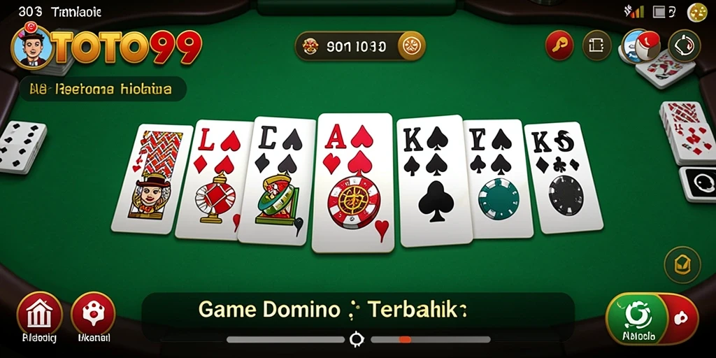 Tampilan gameplay Domino yang menegangkan dan penuh strategi.
